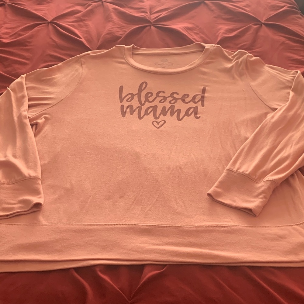 Blessed Mama Pink Sweatshirt